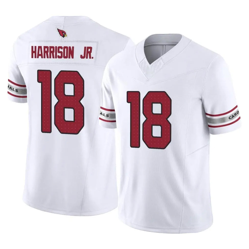 Johmsee A.Cardinals #18 Marvin Harrison Jr. Player White Vapor F.U.S.E. Limited Home Game Stitched Jerseys