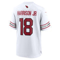 Johmsee A.Cardinals #18 Marvin Harrison Jr. Player White Game Road Stitched Jerseys