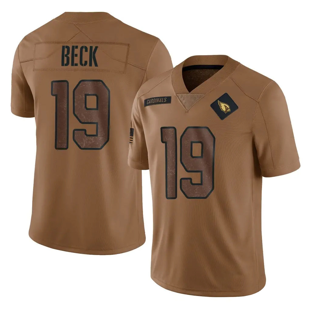 Johmsee A.Cardinals #19 Carson Beck Player Brown Limited Salute To Service Game Stitched Jerseys