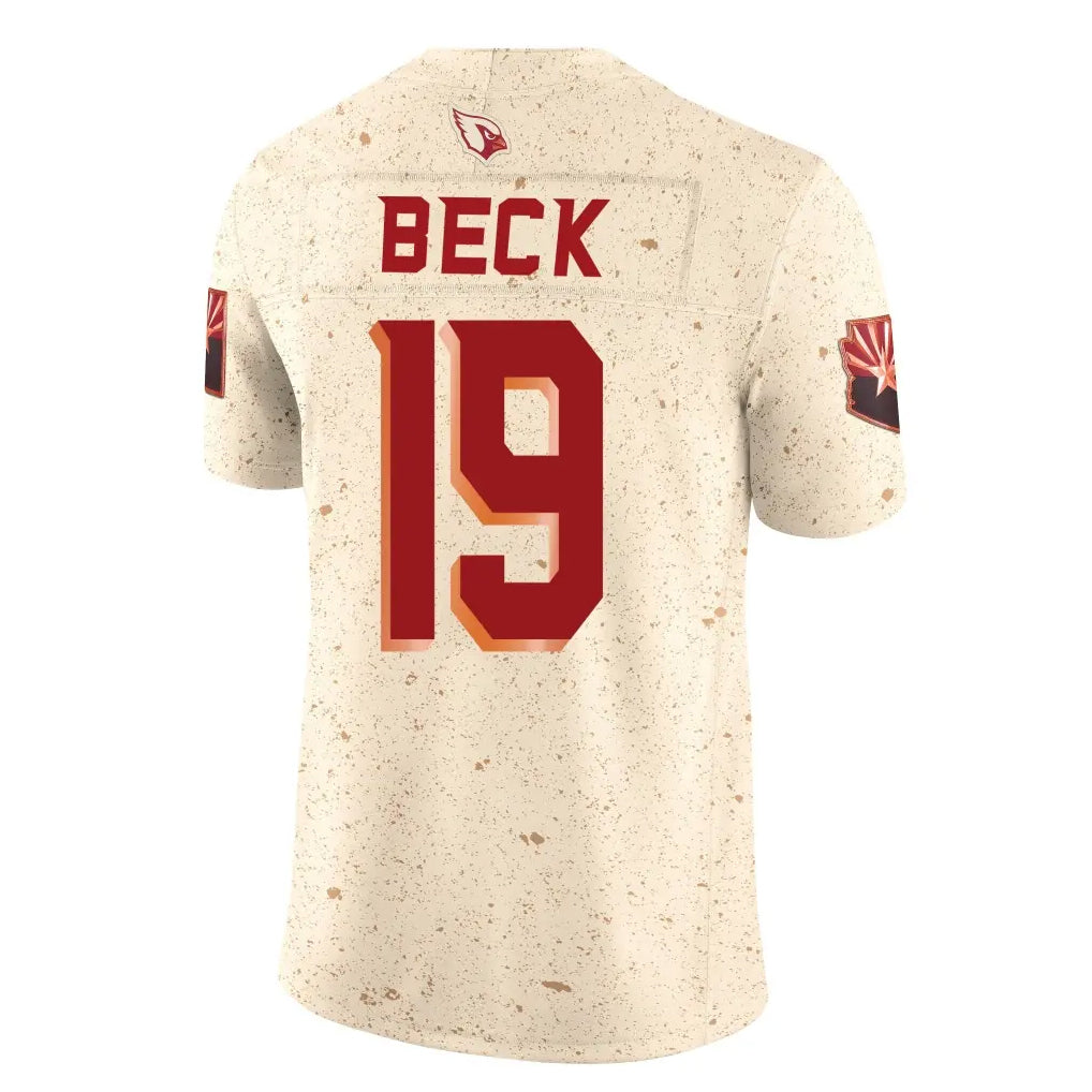 Johmsee A.Cardinals #19 Carson Beck Player Cream Rivalries Collection Vapor Limited Home Game Stitched Jerseys