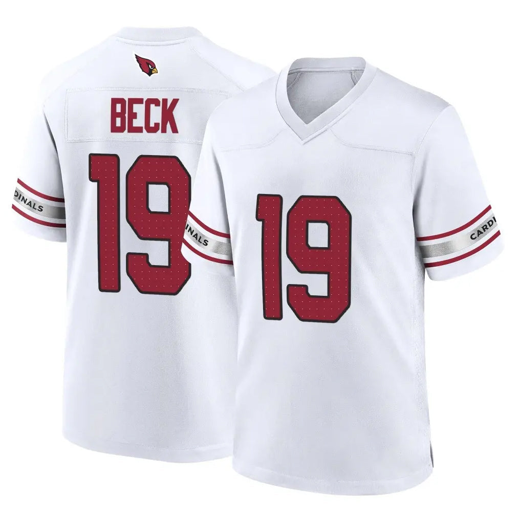 Johmsee A.Cardinals #19 Carson Beck Player White Home Game Stitched Jerseys