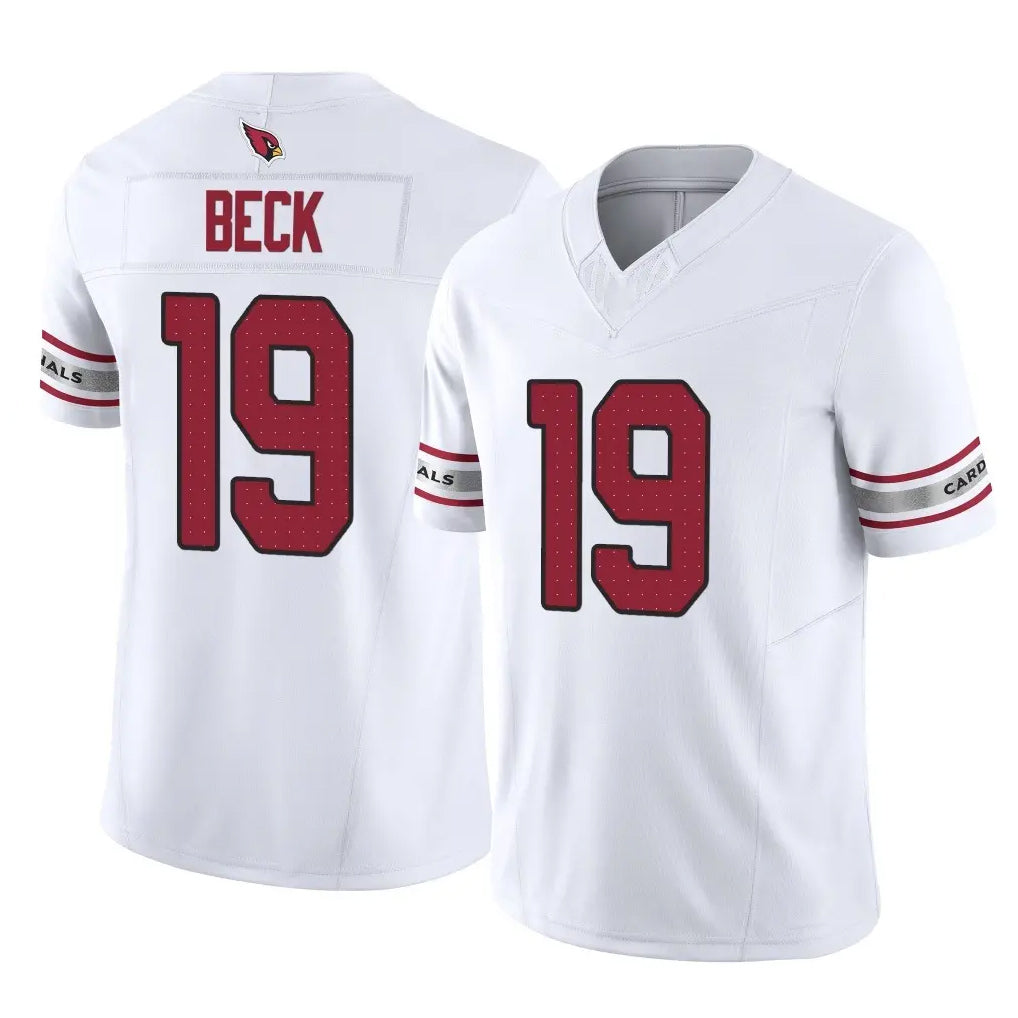 Johmsee A.Cardinals #19 Carson Beck Player White Vapor F.U.S.E. Limited Home Game Stitched Jerseys