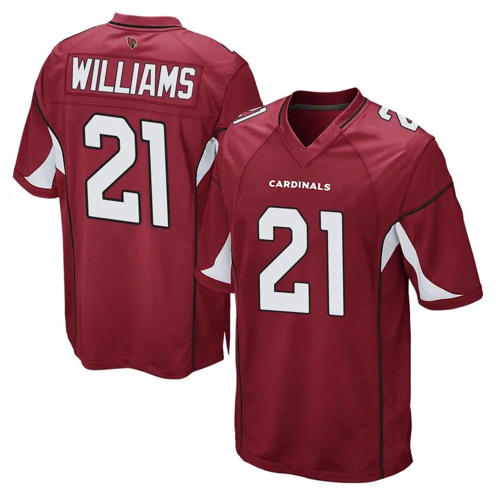Johmsee A.Cardinals #21 Garrett Williams Player Cardinal Home Game Stitched Jerseys