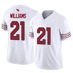 Johmsee A.Cardinals #21 Garrett Williams Player White Game Home Stitched Jerseys