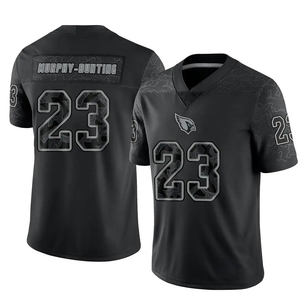 Johmsee A.Cardinals #23 Sean Murphy-Bunting Player Black RFLCTV Limited Home Game Stitched Jerseys