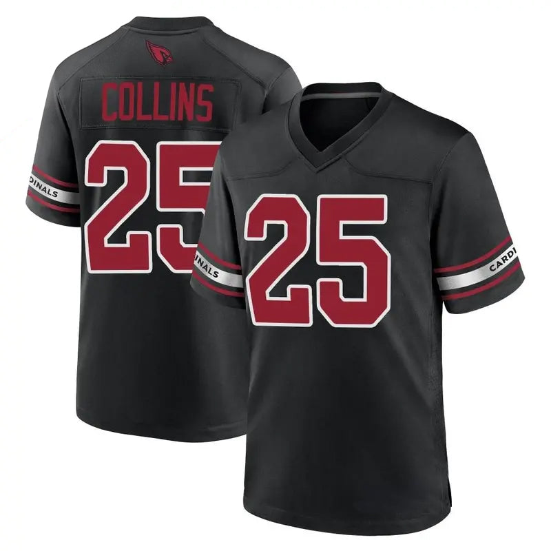 Johmsee A.Cardinals #25 Zaven Collins Player Black Game Home Stitched Jerseys