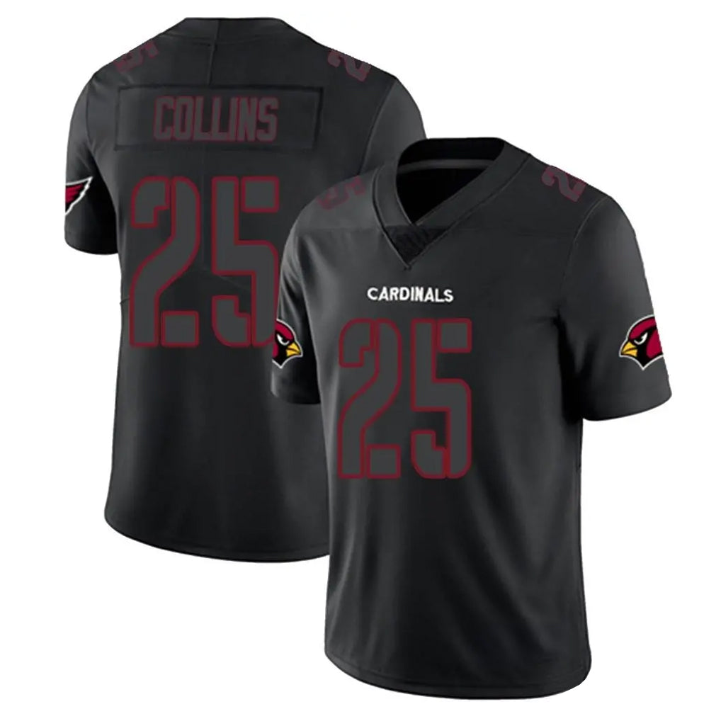 Johmsee A.Cardinals #25 Zaven Collins Player Black Impact Limited Home Game Stitched Jerseys