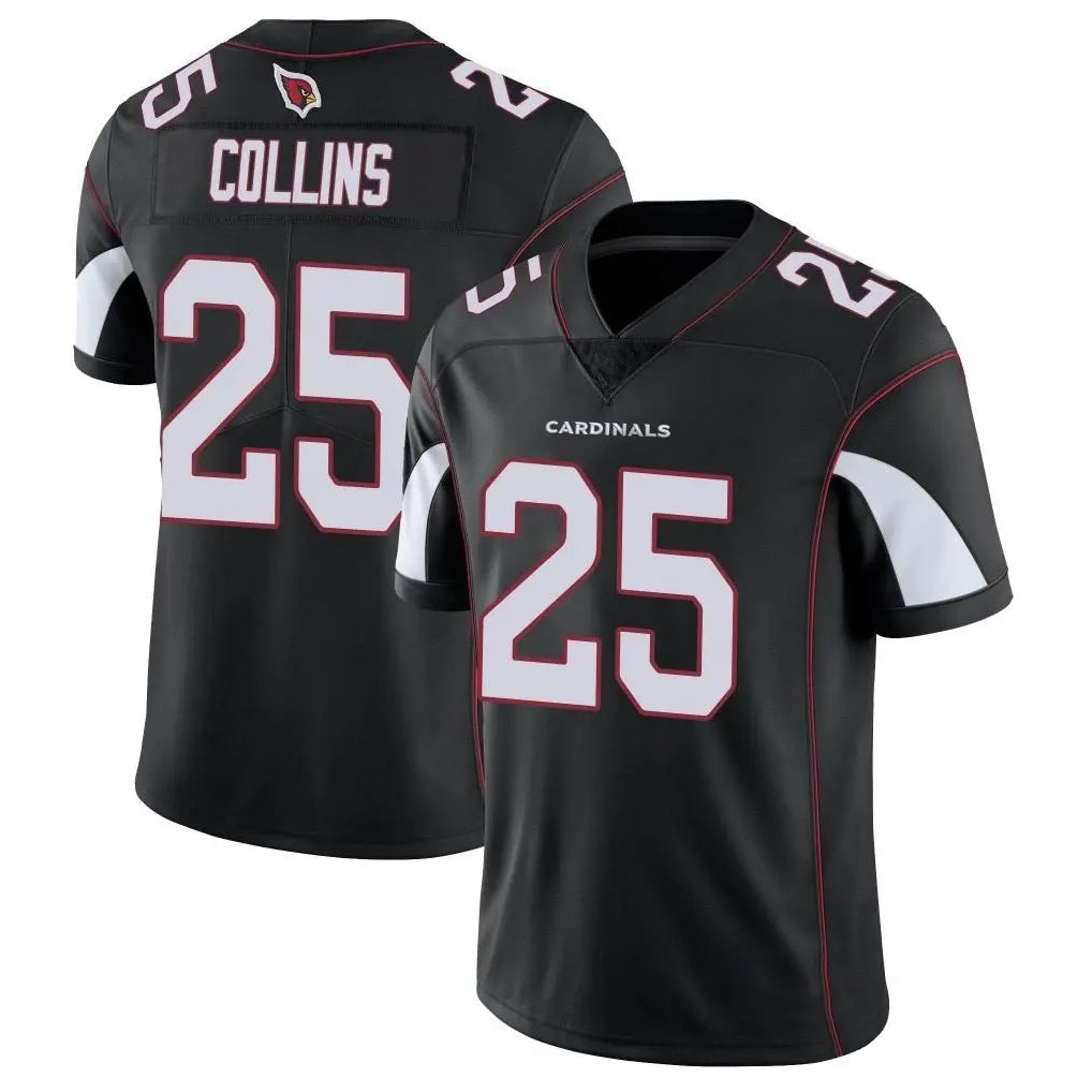 Johmsee A.Cardinals #25 Zaven Collins Player Black Vapor Limited Home Game Stitched Jerseys