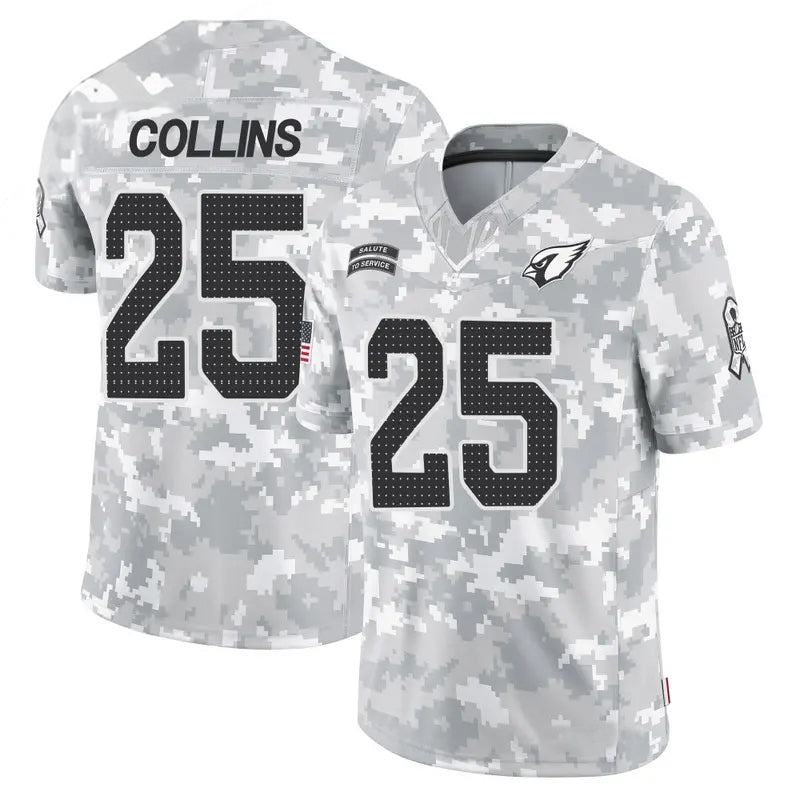 Johmsee A.Cardinals #25 Zaven Collins Player Camo Salute to Service Limited Stitched Stitched Jerseys