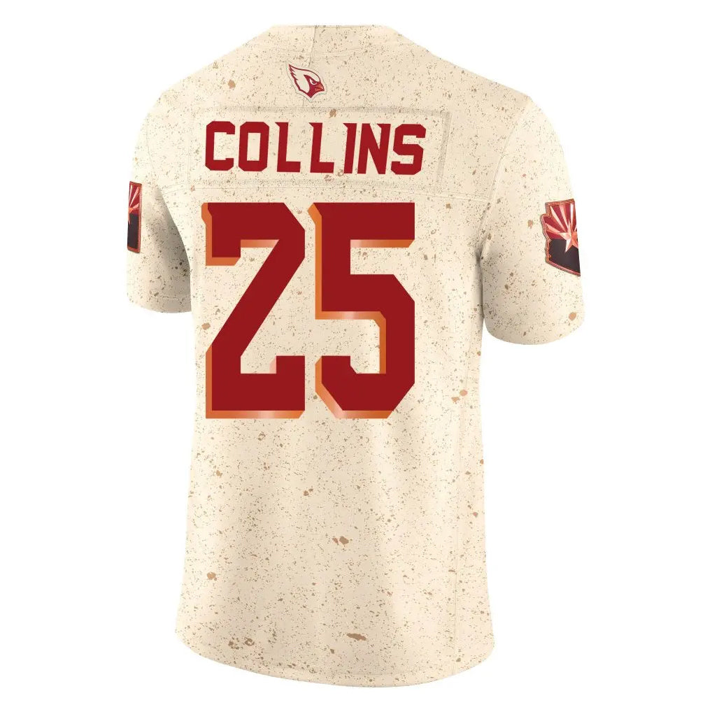 Johmsee A.Cardinals #25 Zaven Collins Player Cream Rivalries Collection Vapor Limited Home Game Stitched Jerseys