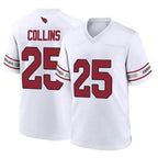 Johmsee A.Cardinals #25 Zaven Collins Player White Home Game Stitched Jerseys