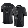 Johmsee A.Cardinals #2 Will Johnson Player Black RFLCTV Limited Home Game Stitched Jerseys