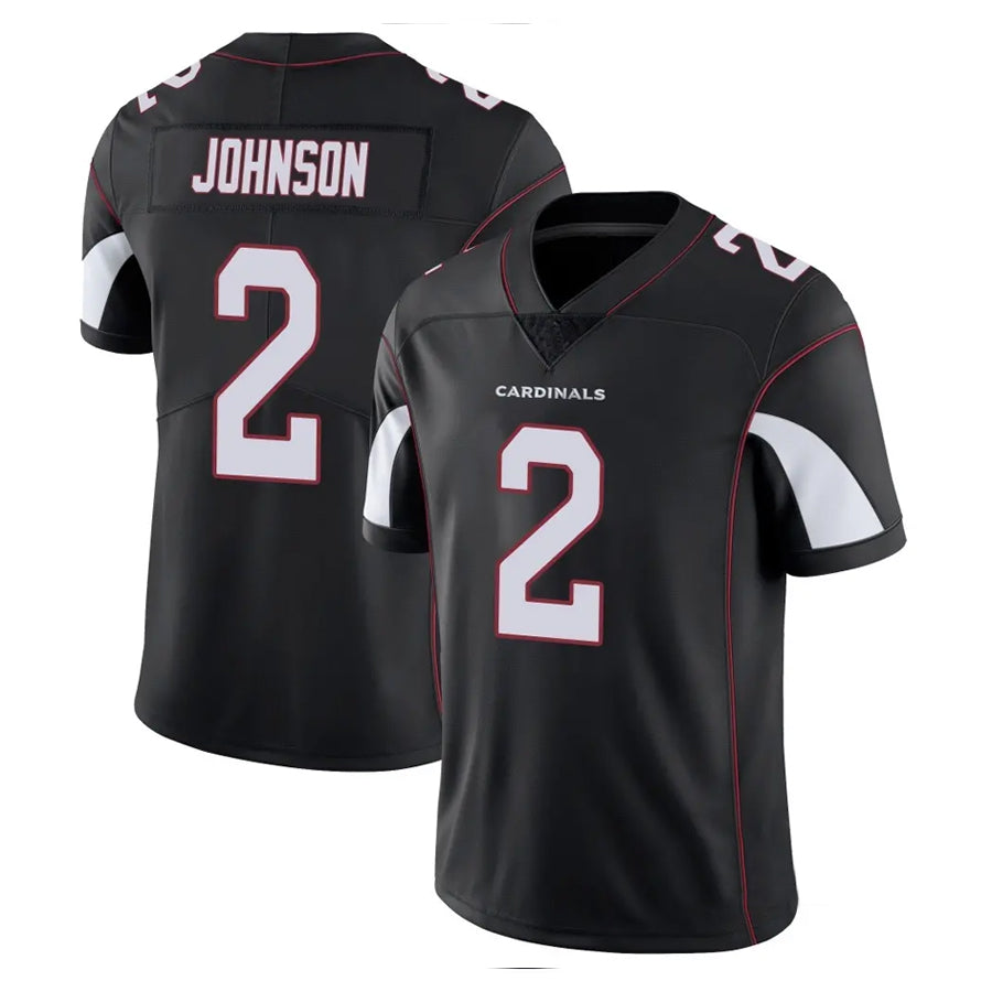Johmsee A.Cardinals #2 Will Johnson Player Black Vapor Limited Home Game Stitched Jerseys