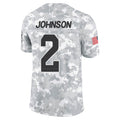 Johmsee A.Cardinals #2 Will Johnson Player Camo Salute to Service Limited Home Stitched Jerseys