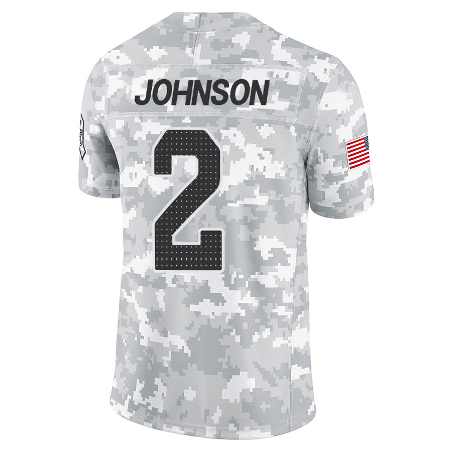 Johmsee A.Cardinals #2 Will Johnson Player Camo Salute to Service Limited Home Stitched Jerseys