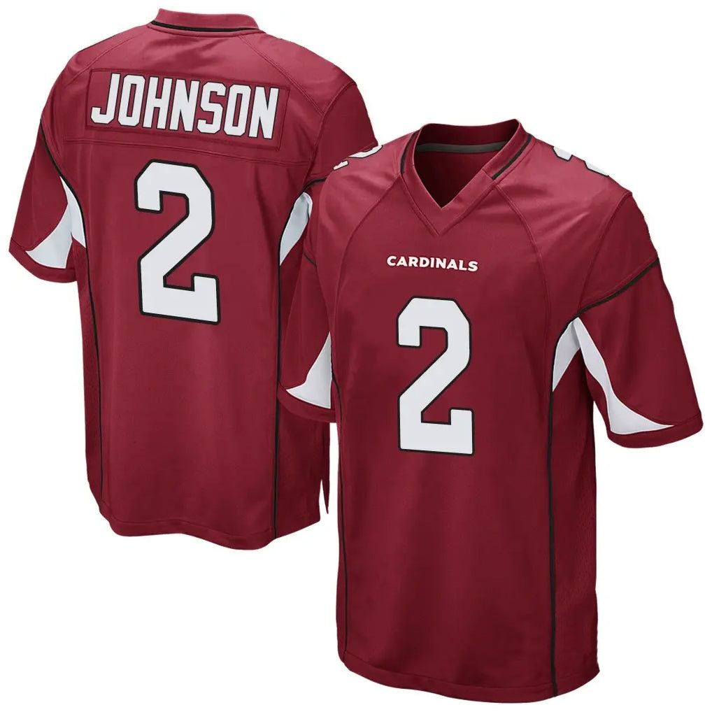 Johmsee A.Cardinals #2 Will Johnson Player Cardinal Home Game Stitched Jerseys