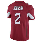 Johmsee A.Cardinals #2 Will Johnson Player Cardinal Vapor Limited Home Game  Stitched Jerseys