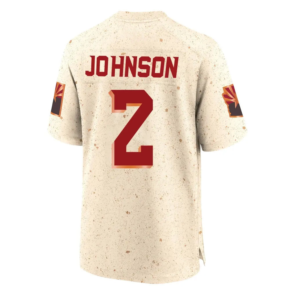 Johmsee A.Cardinals #2 Will Johnson Player Cream Rivalries Collection Game Stitched Jerseys