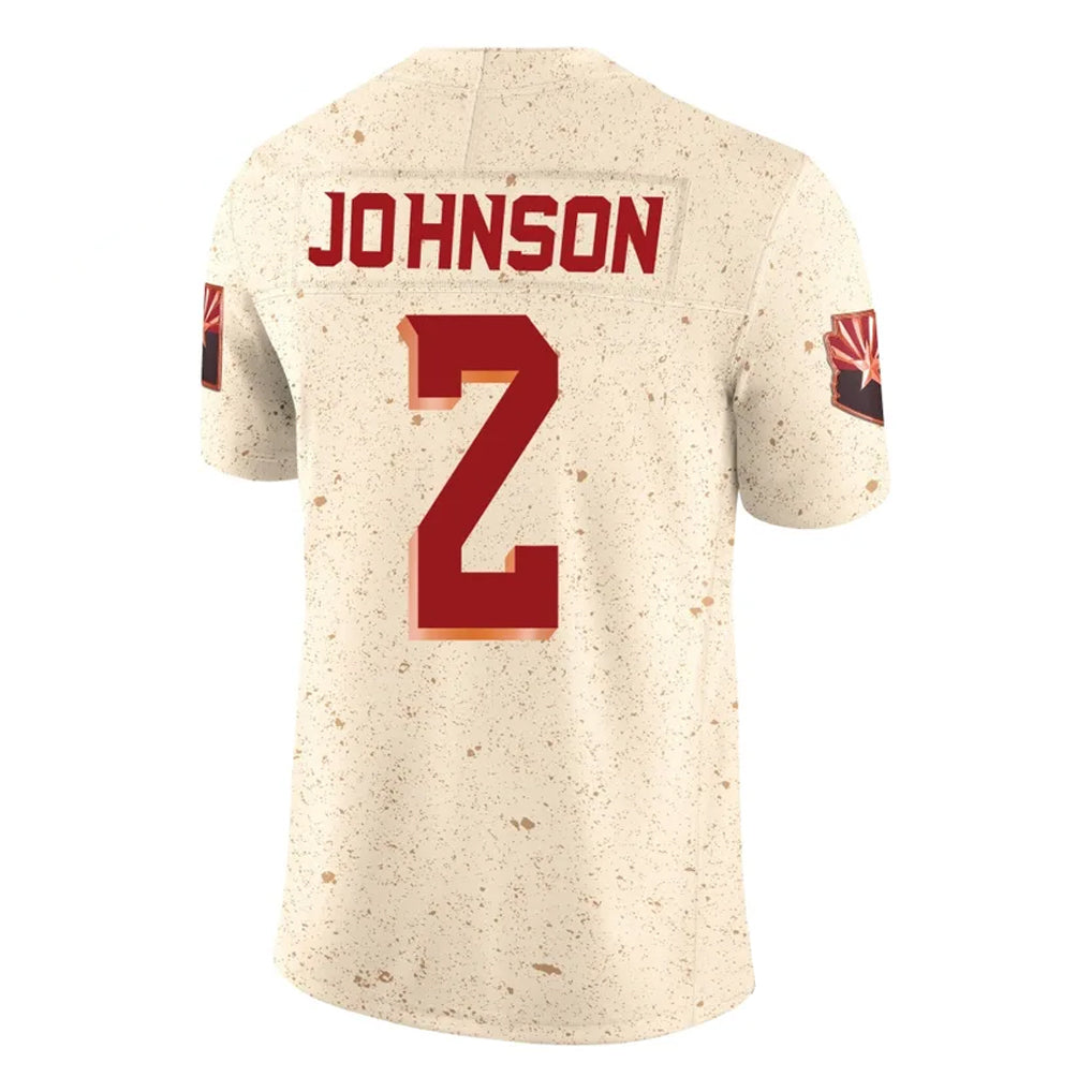 Johmsee A.Cardinals #2 Will Johnson Player Cream Rivalries Collection Vapor Limited Home Game Stitched Jerseys