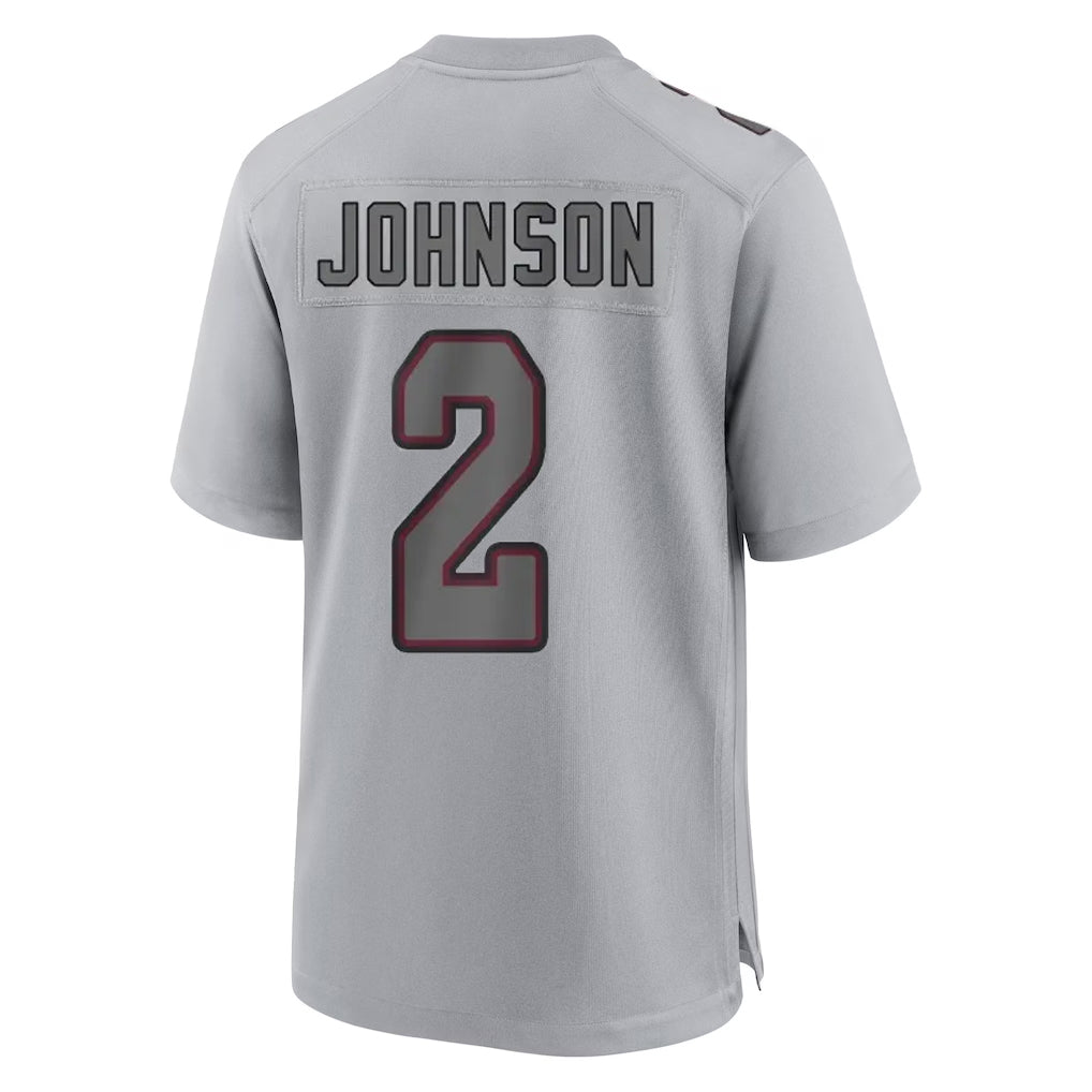 Johmsee A.Cardinals #2 Will Johnson Player Gray Fashion Home Game Stitched Jerseys