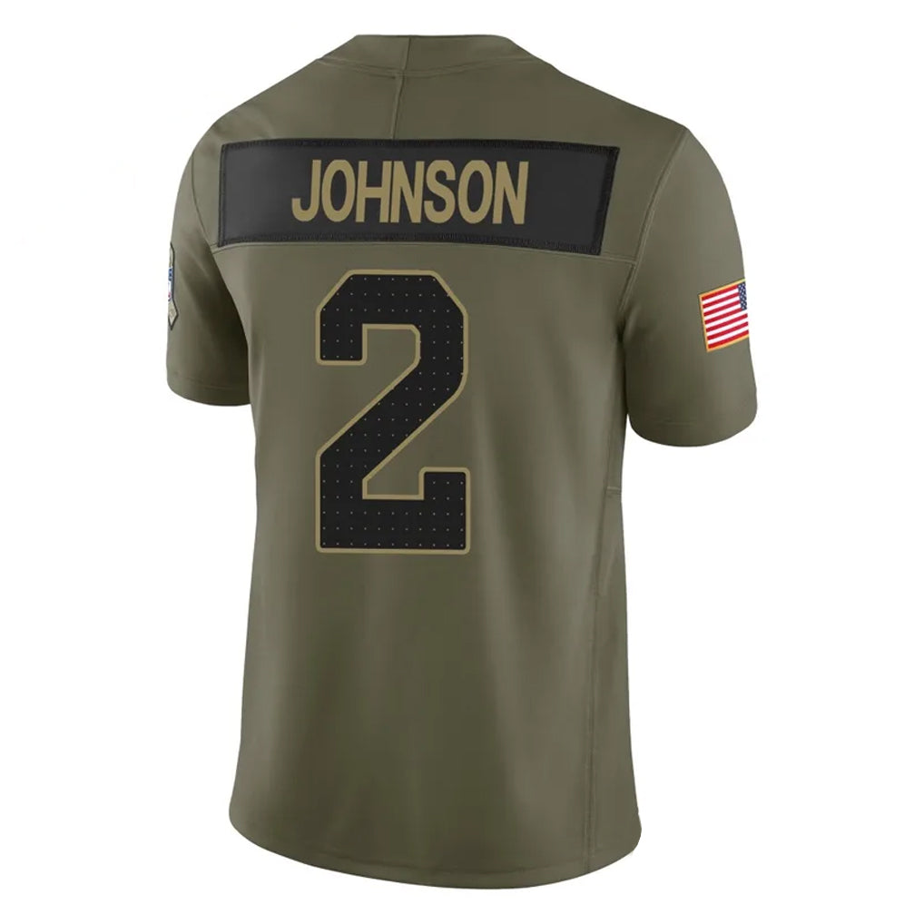 Johmsee A.Cardinals #2 Will Johnson Player Olive Salute To Service Limited Home Game Stitched Jerseys