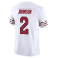 Johmsee A.Cardinals #2 Will Johnson Player White Vapor F.U.S.E. Limited Home Game Stitched Jerseys