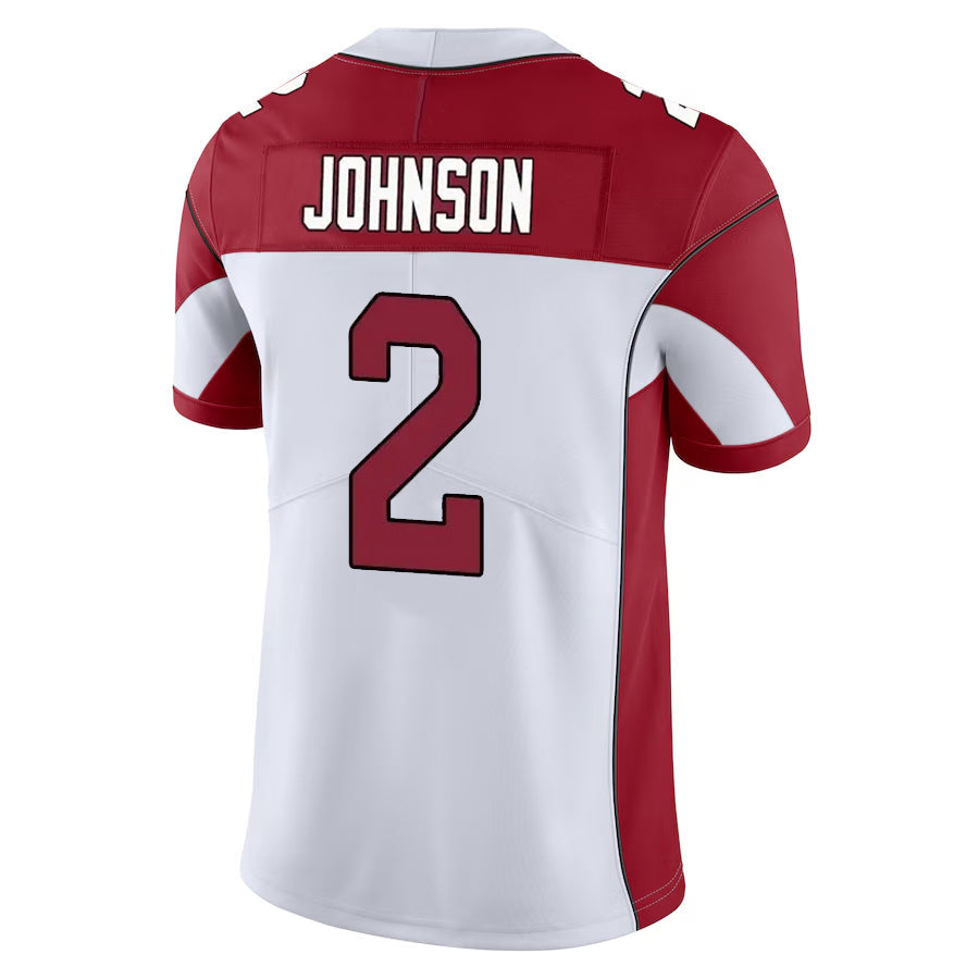 Johmsee A.Cardinals #2 Will Johnson Player White Vapor Limited Home Game Stitched Jerseys
