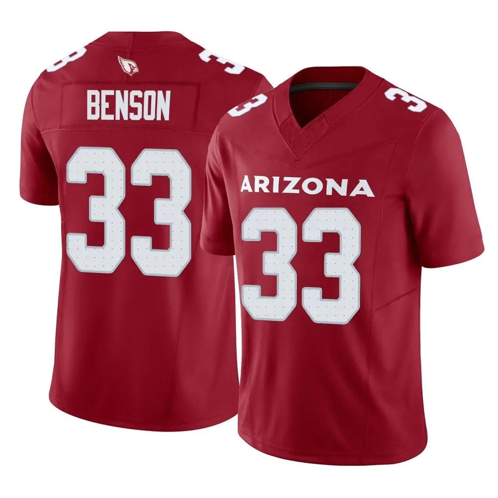 Johmsee A.Cardinals #33 Trey Benson Player Cardinal Vapor F.U.S.E. Limited Home Game Stitched Jerseys