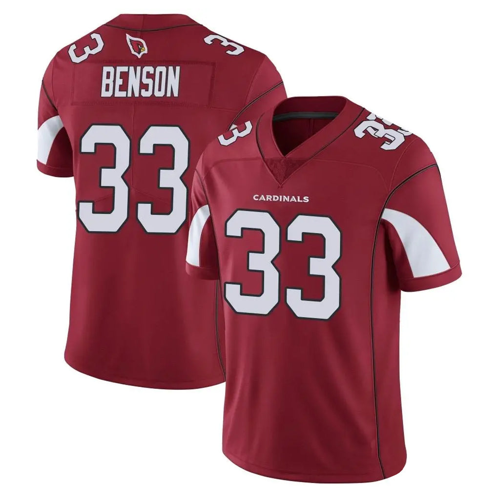 Johmsee A.Cardinals #33 Trey Benson Player Cardinal Vapor Limited Home Game  Stitched Jerseys