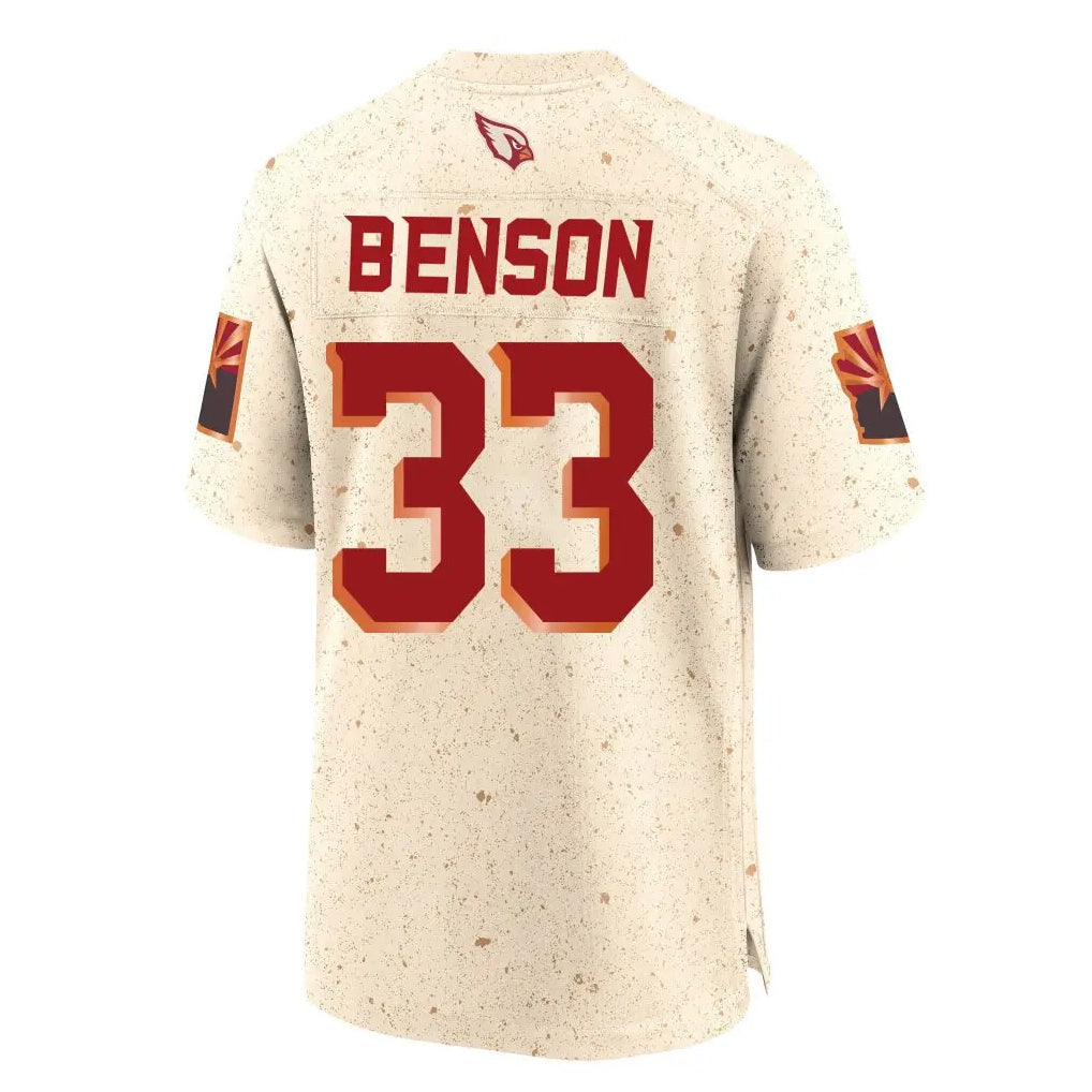 Johmsee A.Cardinals #33 Trey Benson Player Cream Rivalries Collection Game Stitched Jerseys