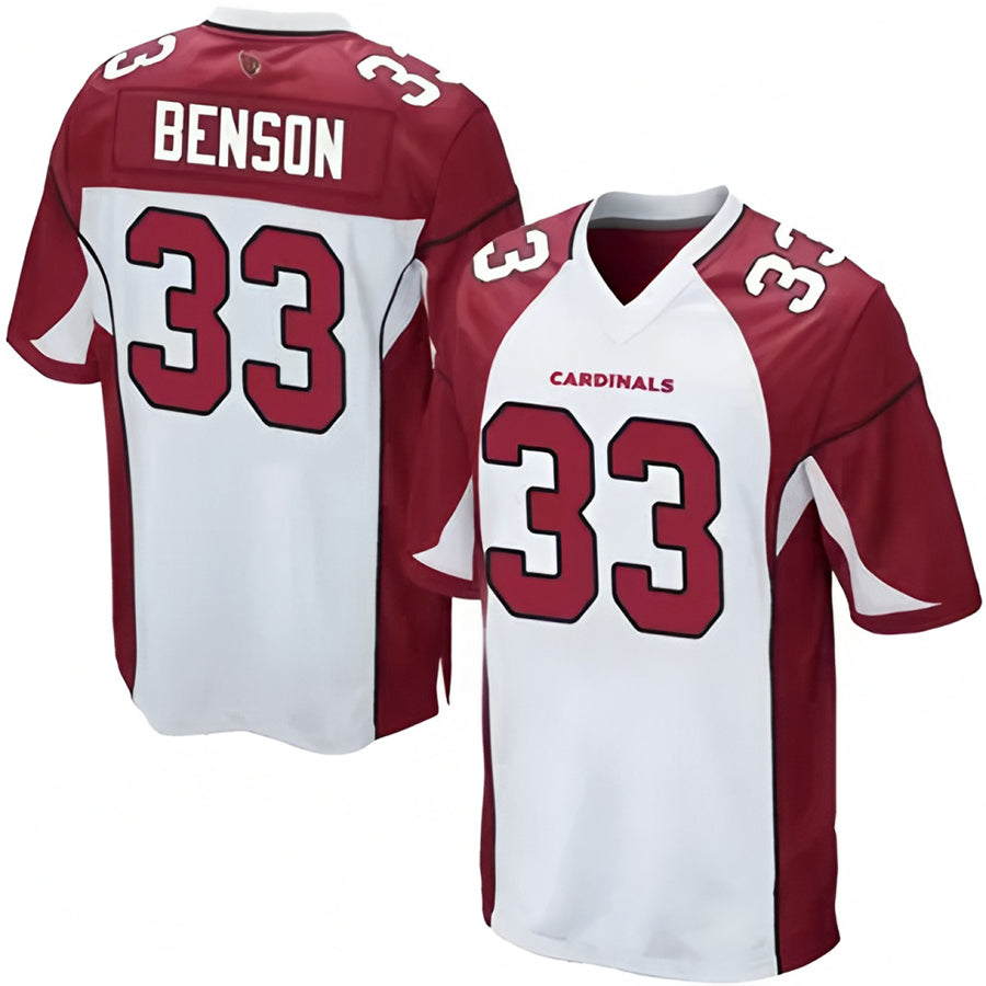 Johmsee A.Cardinals #33 Trey Benson Player White Home Game Stitched Jerseys