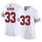 Johmsee A.Cardinals #33 Trey Benson Player White Vapor F.U.S.E. Limited Home Game Stitched Jerseys