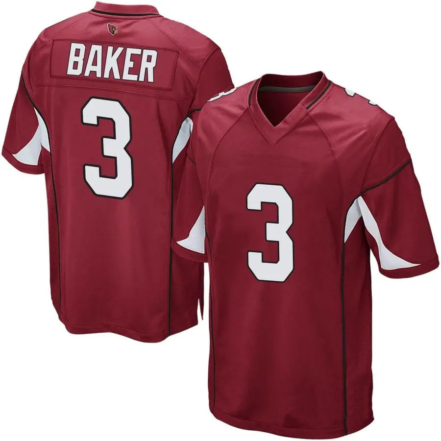 Johmsee A.Cardinals #3 Budda Baker Player Cardinal Home Game Stitched  Jerseys