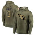 Johmsee A.Cardinals #3 Budda Baker Player Olive Salute to Service Limited Hoodie Stitched  Jerseys
