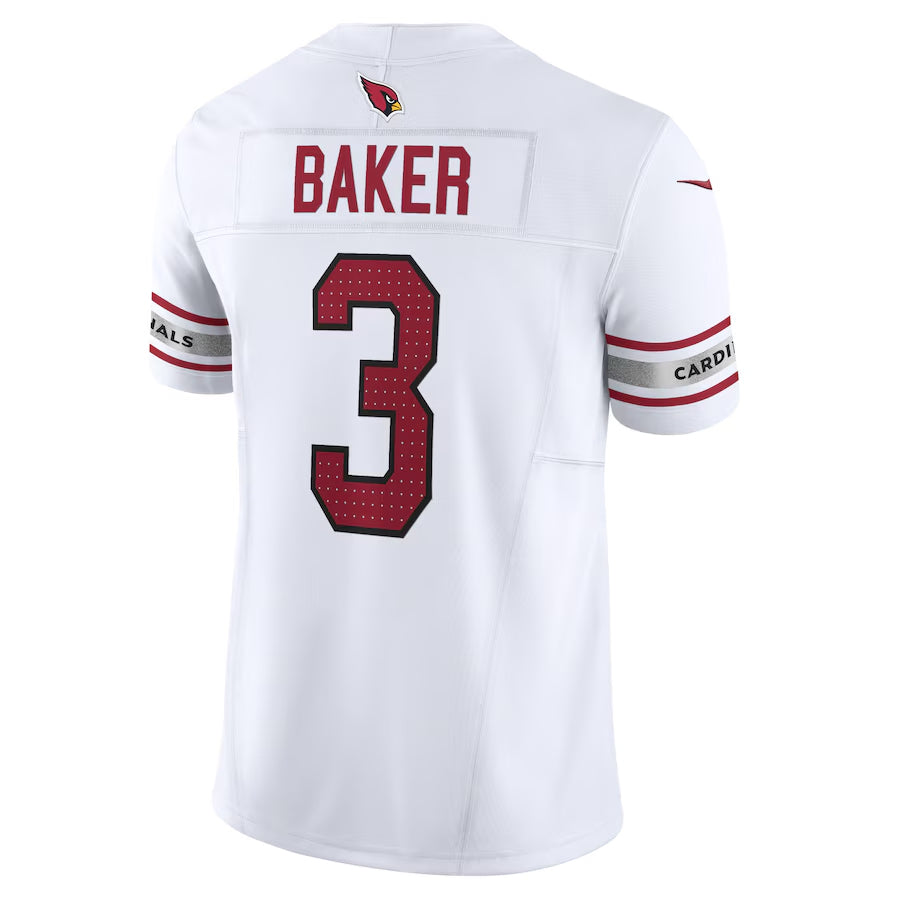 Johmsee A.Cardinals #3 Budda Baker Player White Vapor F.U.S.E. Limited Stitched Jerseys