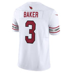 Johmsee A.Cardinals #3 Budda Baker Player White Vapor F.U.S.E. Limited Stitched Jerseys