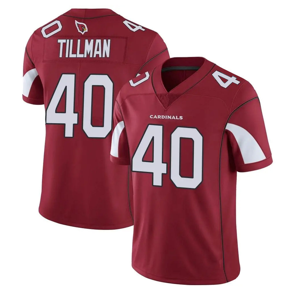 Johmsee A.Cardinals #40 Pat Tillman Player Cardinal Vapor Limited Home Game  Stitched Jerseys