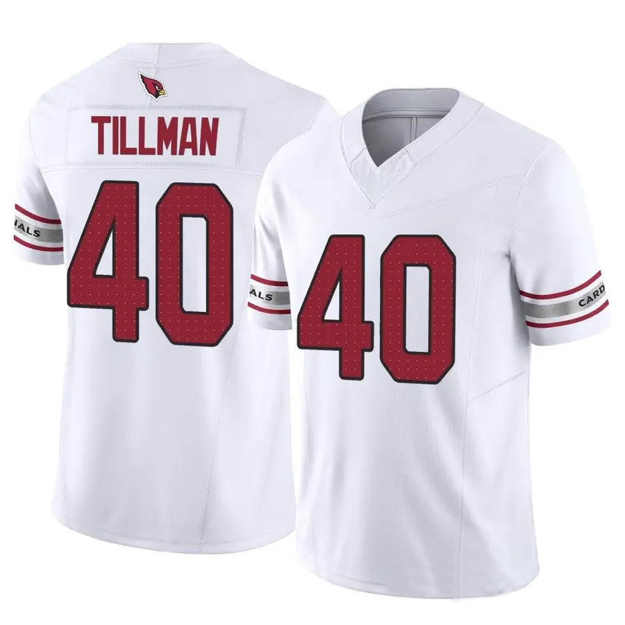 Johmsee A.Cardinals #40 Pat Tillman Player White Game Road Stitched Jerseys
