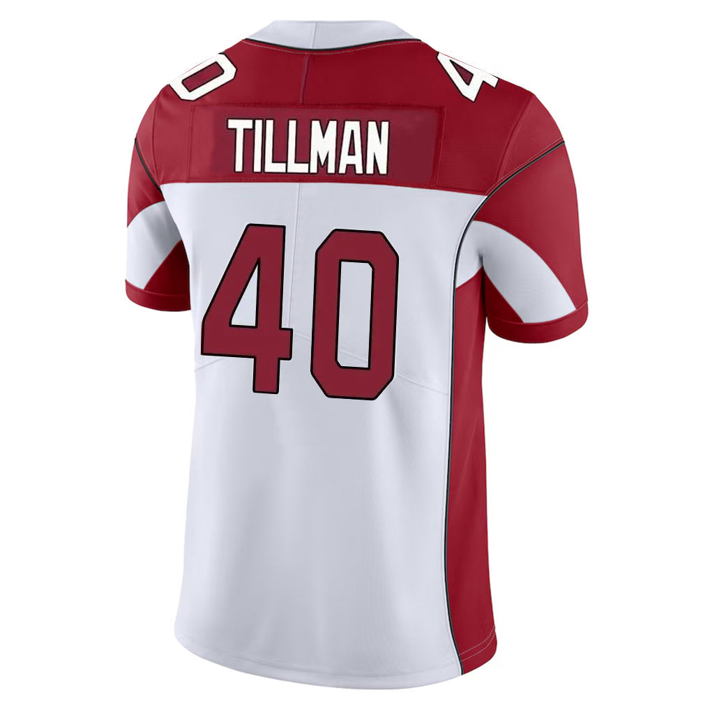 Johmsee A.Cardinals #40 Pat Tillman Player White Vapor Limited Home Game Stitched Jerseys