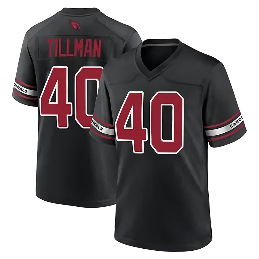Johmsee A.Cardinals #40 Pat Tillman Player Black Game Stitched Jerseys