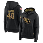 Johmsee A.Cardinals #40 Pat Tillman Player Black Salute to Service Limited Hoodie Stitched Jerseys
