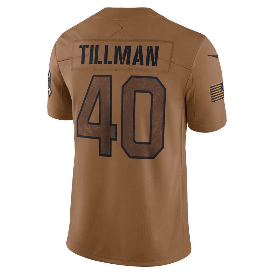 Johmsee A.Cardinals #40 Pat Tillman Player Brown Salute To Service Limited Stitched Jerseys
