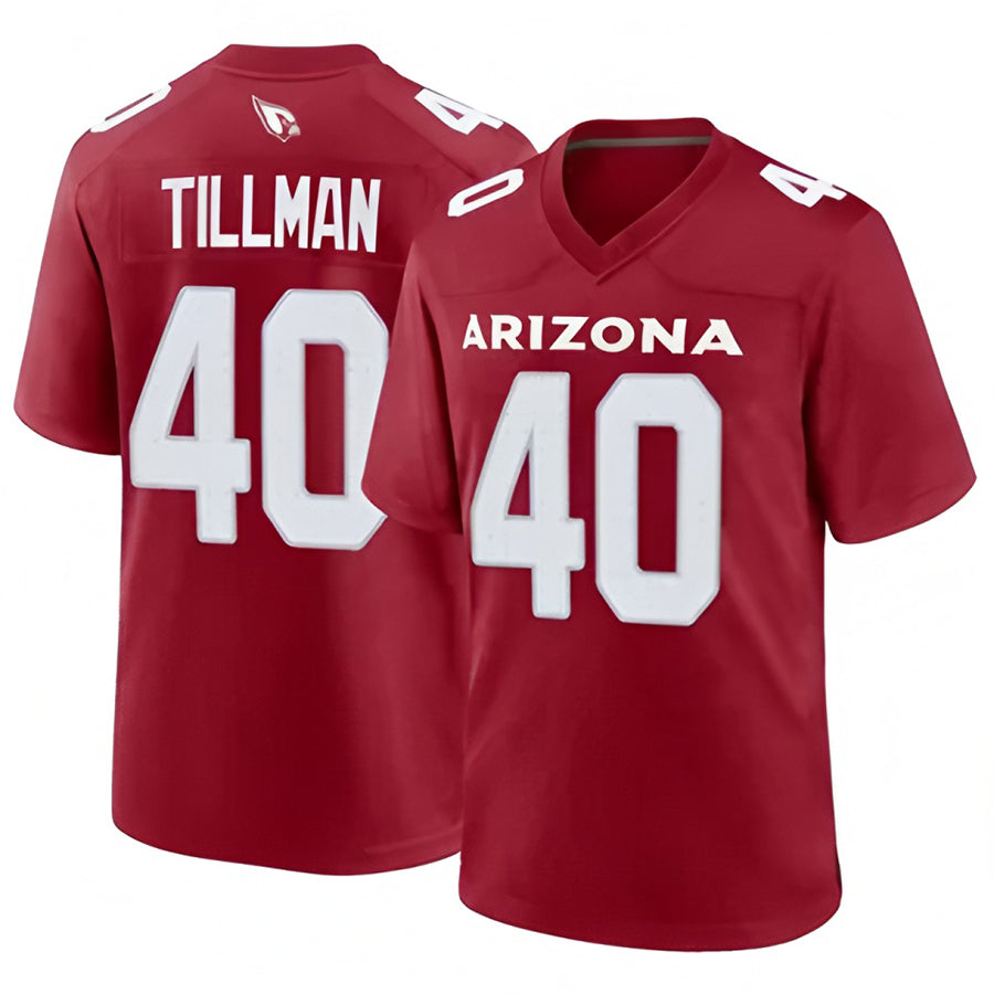 Johmsee A.Cardinals #40 Pat Tillman Player Cardinal Game Home Stitched Jerseys