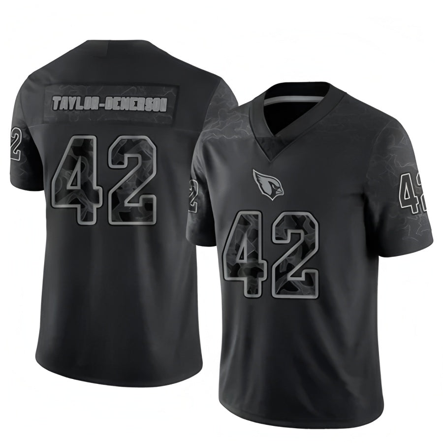 Johmsee A.Cardinals #42 Dadrion Taylor-Demerson Player Black RFLCTV Limited Stitched Jerseys