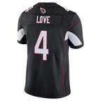 Johmsee A.Cardinals #4 Jeremiyah Love Player Black Vapor Limited Home Game Stitched Jerseys