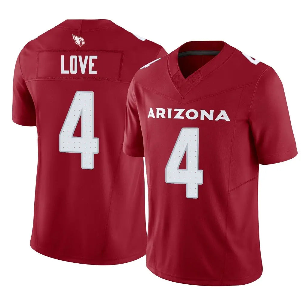 Johmsee A.Cardinals #4 Jeremiyah Love Player Cardinal Vapor F.U.S.E. Limited Home Game Stitched Jerseys