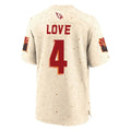 Johmsee A.Cardinals #4 Jeremiyah Love Player Cream Rivalries Collection Game Stitched Jerseys
