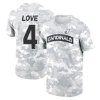 Johmsee A.Cardinals #4 Jeremiyah Love Player Salute to Service Hoodies & T-Shirts Football Jerseys