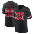 Johmsee A.Cardinals #55 Dante Stills Player Black Home Game Stitched Jerseys