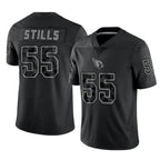 Johmsee A.Cardinals #55 Dante Stills Player Black RFLCTV Limited Home Game Stitched Jerseys